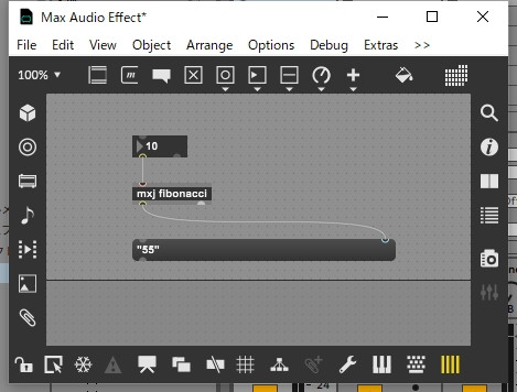 mxjオブジェクトのパッチ例